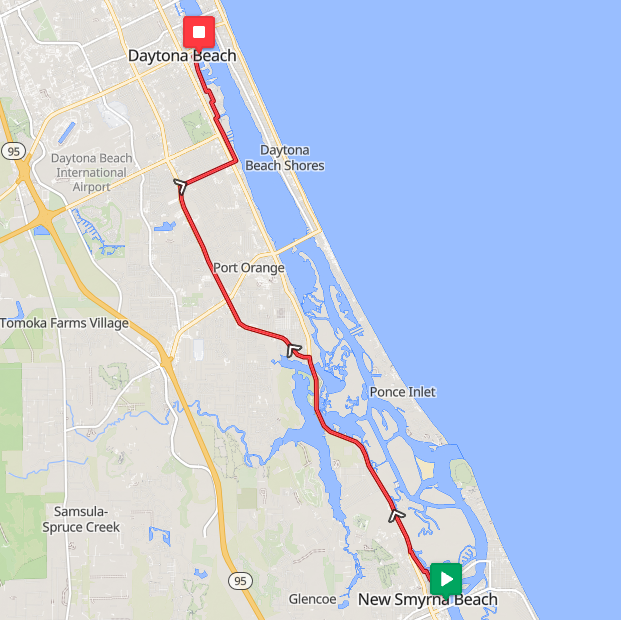 Segment 11: 7/1/2026 4:30 PM - New Smyrna Beach to Daytona Beach