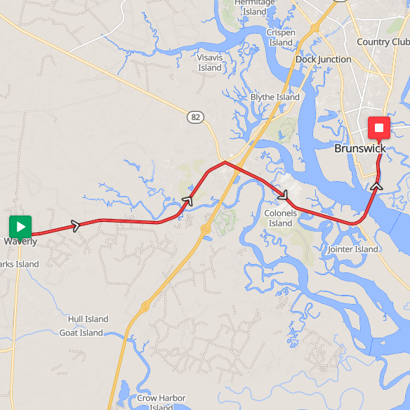 Segment 18: 7/5/2026 2:00 PM - Camden County to Brunswick