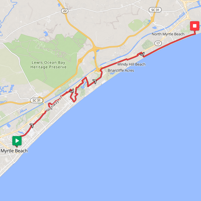 Segment 30: 7/13/2026 7:00 AM - Myrtle Beach to North Myrtle Beach