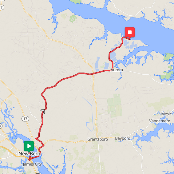 Segment 38: 7/17/2026 7:00 AM - New Bern to Beaufort County