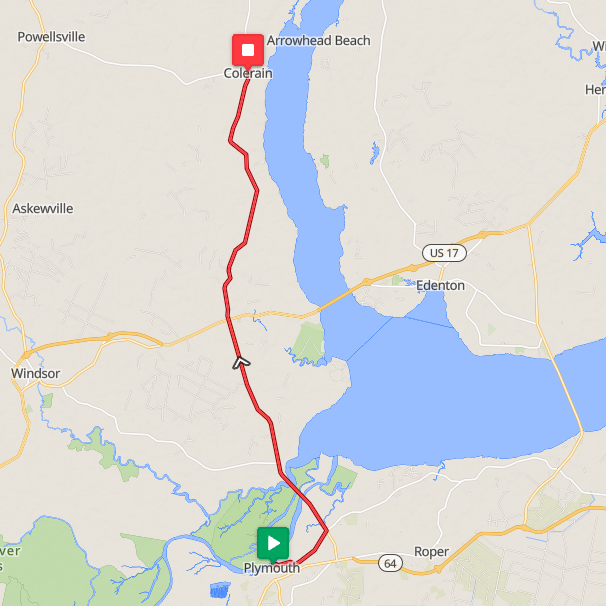 Segment 40: 7/18/2026 7:00 AM - Plymouth to Colerain