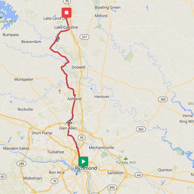 Segment 48: 7/23/2026 7:00 AM - Richmond to Caroline County