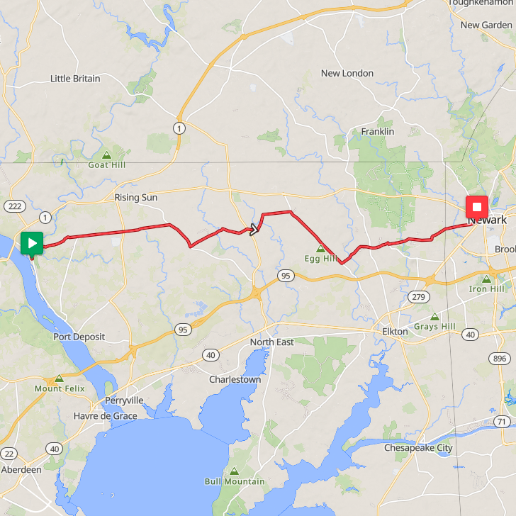 Segment 55: 7/27/2026 12:00 PM - Cecil County to Newark