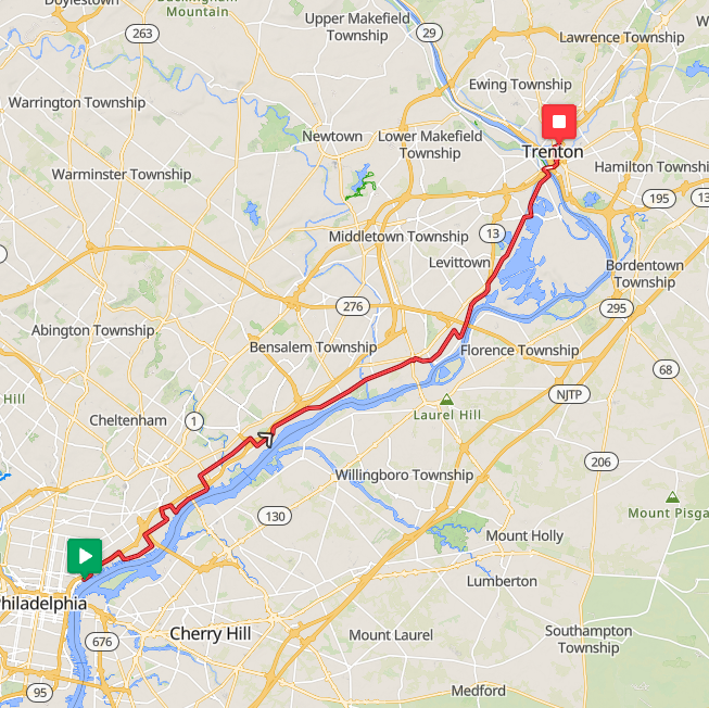 Segment 58: 7/30/2026 6:00 AM - Philadelphia to Trenton