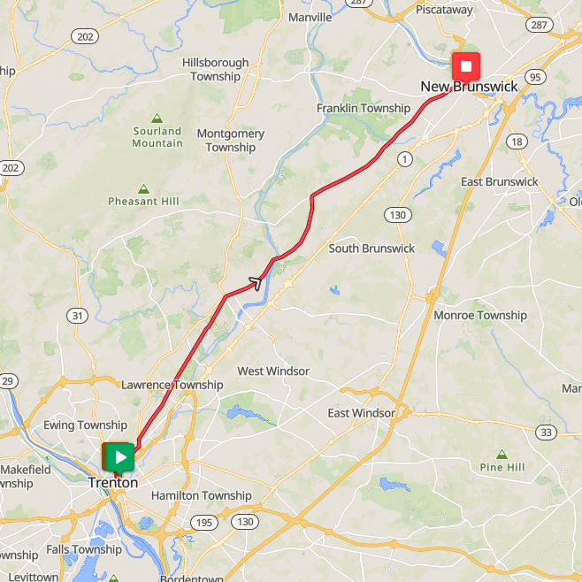 Segment 59: 7/30/2026 10:00 AM - Trenton to New Brunswick